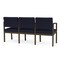 Lesro Lenox 3 Seat Tandem Seating W/ Arms, 64.5 in W 24.5 in L 32 in H LS3103 - alternate 3